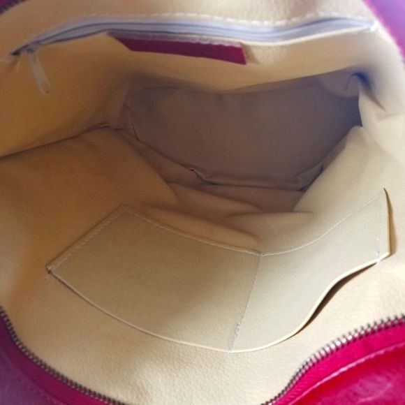 Vera Pelle (Made in Italy) Genuine Leather Satchel Handbag - Picture 9 of 13